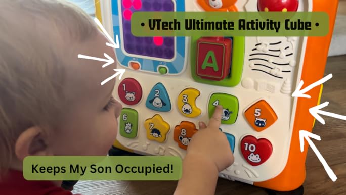 ABC クイック V Tech Busy Learners Activity Cube Developmental Baby Toy